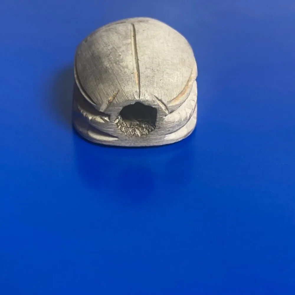 Bone Carved Scarab Bead Egyptian Style Amulet – Hand Carved, Drilled